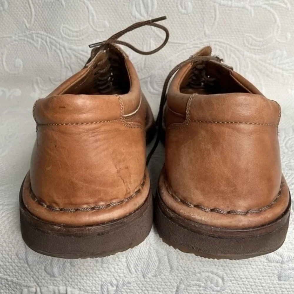 Allen Edmonds Torino Brown/Tan Lace Up Split Toe Oxford Shoe Men‎ 10.5D USA